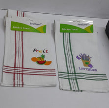 Embroidered Waffle-Weave Kitchen Tea Towels, Absorbent Cleaning Cloths, Set of 6 — WIMU Kitchen Nairobi — Kenya · WIMU Kitchen