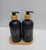 Ceramic Soap and Lotion Dispenser Set with Bamboo Pumps and Tray — WIMU Kitchen Nairobi