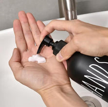 Ceramic Soap and Lotion Dispenser Set with Bamboo Pumps and Tray — WIMU Kitchen Nairobi — Kenya · WIMU Kitchen