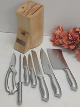 8-Piece Stainless Steel Kitchen Knife Set with Wooden Block — WIMU Kitchen Nairobi — Kenya · WIMU Kitchen