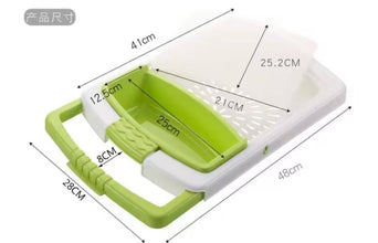 3-in-1 Expandable Over-the-Sink Cutting Board with Drain Basket and Side Container — WIMU Kitchen Nairobi — Kenya · WIMU Kitchen