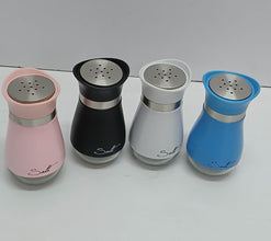 Glass Salt Shaker with Stainless Steel Lid and Printed Salt Label — WIMU Kitchen Nairobi — Kenya · WIMU Kitchen