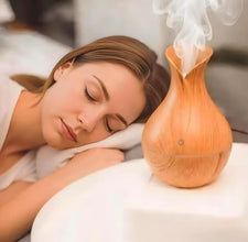 Tulip Vase Wood-Grain Ultrasonic Humidifier and Aroma Diffuser with Remote — WIMU Kitchen Nairobi — Kenya · WIMU Kitchen