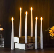 White Flameless LED Taper Candle — WIMU Kitchen Nairobi — Kenya · WIMU Kitchen
