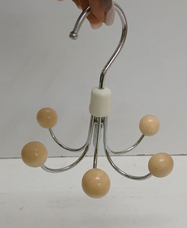 Rotating 6-Hook Metal Hanger with Wooden Ball Tips for Bags, Belts and Ties — WIMU Kitchen Nairobi — Kenya · WIMU Kitchen Nairobi