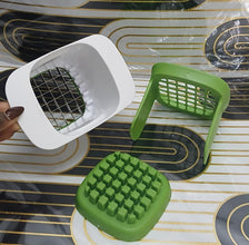 Push-Down Vegetable Dicer and Chopper, Green and White — WIMU Kitchen Nairobi — Kenya · WIMU Kitchen