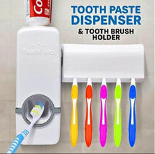 Wall-Mounted Automatic Toothpaste Dispenser with 5-Slot Toothbrush Holder, White — WIMU Kitchen Nairobi — Kenya · WIMU Kitchen