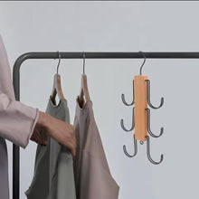 Wooden Multifunctional Hanger Organiser with 6 Black Hooks for Bags, Belts and Scarves — WIMU Kitchen Nairobi — Kenya · WIMU Kitchen