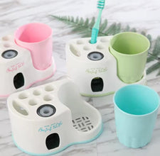 BPA-Free Toothbrush Holder with Toothpaste Dispenser and Rinse Cup — WIMU Kitchen Nairobi — Kenya · WIMU Kitchen