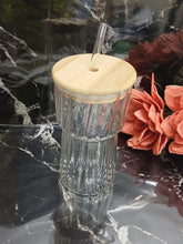 Ribbed Glass Smoothie Jar with Bamboo Lid and Glass Straw, 600ml — WIMU Kitchen Nairobi — Kenya · WIMU Kitchen