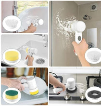 5-in-1 Electric Spin Scrubber Cleaning Brush with 5 Interchangeable Heads — WIMU Kitchen Nairobi — Kenya · WIMU Kitchen