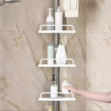 4-Tier Adjustable Bathroom Corner Shower Rack with Telescopic Pole, White — WIMU Kitchen Nairobi — Kenya · WIMU Kitchen