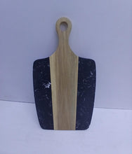 Black Marble and Acacia Wood Paddle Cutting Board and Serving Tray, 2kg, 34.9 × 18.5cm — WIMU Kitchen Nairobi — Kenya · WIMU Kitchen