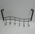 Heavy-Duty Black Metal Over-the-Door Hanger with 6 Hooks, Wave Design — WIMU Kitchen Nairobi
