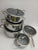 10-Piece Tri-Ply Stainless Steel Hammered Cookware Set with Lids, Induction Compatible — WIMU Kitchen Nairobi