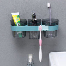 Wall-Mounted Bathroom Shelf with Soap Dish, 2 Tumblers and Toothbrush Holder — WIMU Kitchen Nairobi — Kenya · WIMU Kitchen