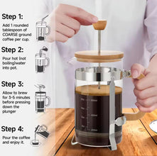 800ml Glass French Press Coffee Maker with Bamboo Lid and Handle — WIMU Kitchen Nairobi — Kenya · WIMU Kitchen