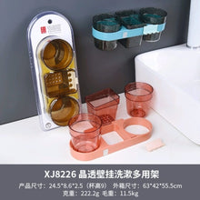 Wall-Mounted Bathroom Shelf with Soap Dish, 2 Tumblers and Toothbrush Holder — WIMU Kitchen Nairobi — Kenya · WIMU Kitchen