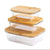 3-Piece Glass Food Storage Container Set with Bamboo Lids, 410ml, 680ml and 1040ml — WIMU Kitchen Nairobi