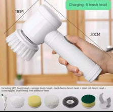 5-in-1 Electric Spin Scrubber Cleaning Brush with 5 Interchangeable Heads — WIMU Kitchen Nairobi — Kenya · WIMU Kitchen