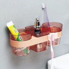 Wall-Mounted Bathroom Shelf with Soap Dish, 2 Tumblers and Toothbrush Holder — WIMU Kitchen Nairobi — Kenya · WIMU Kitchen