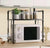 Double-Layer Metal Microwave Oven Rack Organiser with Side Hooks, 27 × 50.5 × 51cm — WIMU Kitchen Nairobi