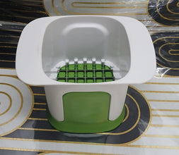 Push-Down Vegetable Dicer and Chopper, Green and White — WIMU Kitchen Nairobi — Kenya · WIMU Kitchen