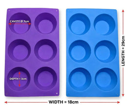 6-Hole Silicone Cupcake Tray, 29 x 17.5 cm — WIMU Kitchen Nairobi — Kenya · WIMU Kitchen