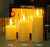 3-Piece Flameless LED Pillar Candle Set in Clear Sleeves, 10cm, 12.5cm and 15cm — WIMU Kitchen Nairobi