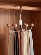 Rotating 6-Hook Metal Hanger with Wooden Ball Tips for Bags, Belts and Ties — WIMU Kitchen Nairobi — Kenya · WIMU Kitchen