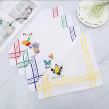 Embroidered Waffle-Weave Kitchen Tea Towels, Absorbent Cleaning Cloths, Set of 6 — WIMU Kitchen Nairobi — Kenya · WIMU Kitchen