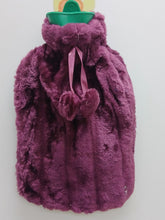 2L Silicone Hot Water Bottle with Plush Faux Fur Cover and Pom-Pom Tie — WIMU Kitchen Nairobi — Kenya · WIMU Kitchen