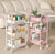 3-Tier Foldable Rolling Storage Trolley Cart on Wheels, 78cm Tall — WIMU Kitchen Nairobi