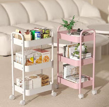 3-Tier Foldable Rolling Storage Trolley Cart on Wheels, 78cm Tall — WIMU Kitchen Nairobi — Kenya · WIMU Kitchen