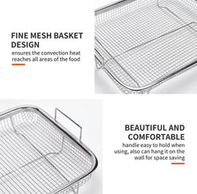 Rectangular Stainless Steel Mesh Air Fryer Basket for Oven with Handles — WIMU Kitchen Nairobi — Kenya · WIMU Kitchen