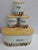 Bread Bin and 3 Canister Set, Bamboo Lids, Food Print, White or Grey — WIMU Kitchen Nairobi