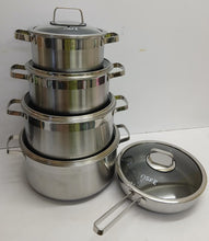 10-Piece Tri-Ply Stainless Steel Cookware Set with Lids, 20cm to 32cm, Induction Ready — WIMU Kitchen Nairobi — Kenya · WIMU Kitchen