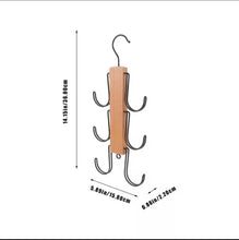 Wooden Multifunctional Hanger Organiser with 6 Black Hooks for Bags, Belts and Scarves — WIMU Kitchen Nairobi — Kenya · WIMU Kitchen