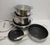 9-Piece Tri-Ply Stainless Steel Hammered Cookware Set with Wok and Pizza Pan — WIMU Kitchen Nairobi