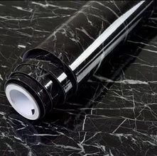 Black Marble-Effect Self-Adhesive Contact Paper Roll, 60cm Wide, Glossy — WIMU Kitchen Nairobi — Kenya · WIMU Kitchen