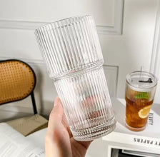 Ribbed Glass Smoothie Jar with Bamboo Lid and Glass Straw, 600ml — WIMU Kitchen Nairobi — Kenya · WIMU Kitchen