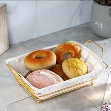 Metal Wire Bread and Fruit Basket with Removable White Cloth Liner — WIMU Kitchen Nairobi — Kenya · WIMU Kitchen