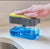 Press-Down Dish Soap Dispenser with Sponge Holder, 14 x 10 x 10.5 cm, Black or Grey — WIMU Kitchen Nairobi