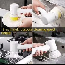 5-in-1 Electric Spin Scrubber Cleaning Brush with 5 Interchangeable Heads — WIMU Kitchen Nairobi — Kenya · WIMU Kitchen