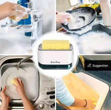Kitchen Soap Pump Dispenser and Sponge Caddy with Sponge, Grey — WIMU Kitchen Nairobi — Kenya · WIMU Kitchen