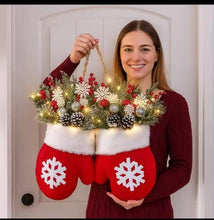 2-in-1 Christmas Garland Glove-Shaped Flower Wreath with Light — WIMU Kitchen Nairobi — Kenya · WIMU Kitchen