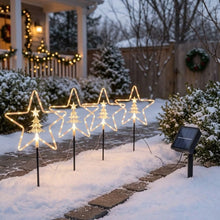 Solar Christmas Garden Pathway Lights – 4 Piece Set, 8 Modes — WIMU Kitchen Nairobi — Kenya · WIMU Kitchen