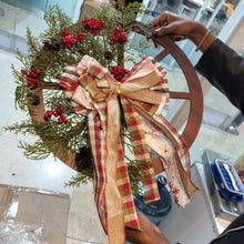 40cm Christmas Rustic Wagon Wheel Garland Wreath — WIMU Kitchen Nairobi — Kenya · WIMU Kitchen