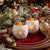 2pc Glass Snowflake Tealight Candle Holders, Snowman & Father Christmas — WIMU Kitchen Nairobi
