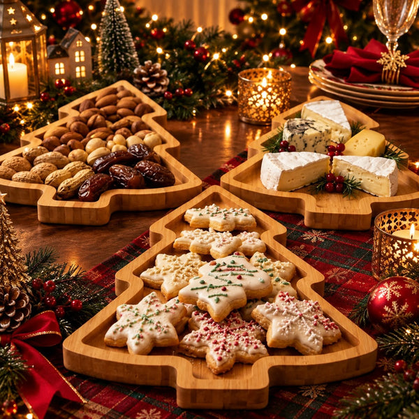 Wooden Christmas Snowflake Trays, Bamboo Dessert Boards (1pc or 3pc) — WIMU Kitchen Nairobi — Kenya · WIMU Kitchen Nairobi